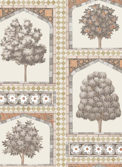 Tapete Sultan's Palace - Gold/ Spice