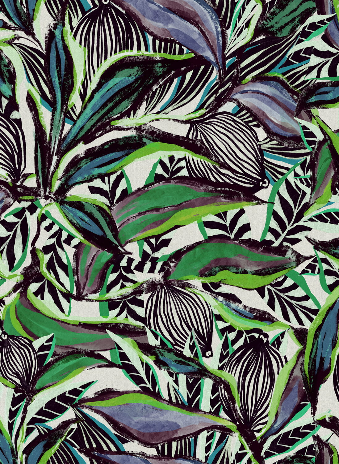 Tapete Flor Imaginaria - Malachite Sunbird