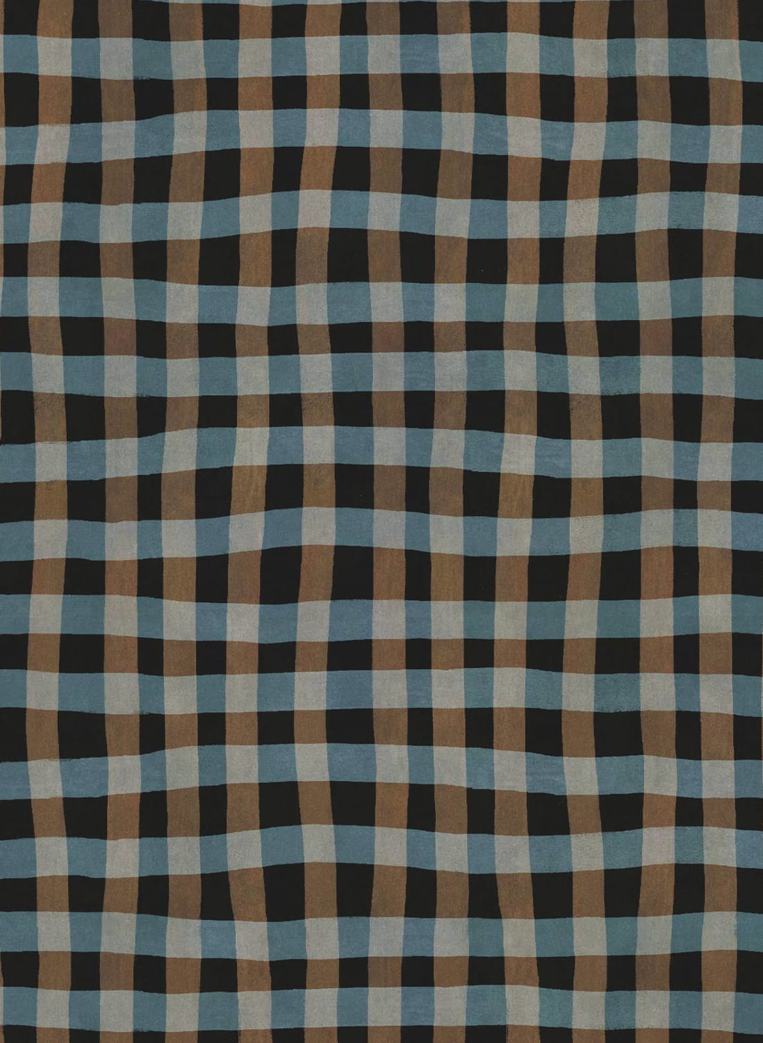 Papier peint Artist's Check - Noir