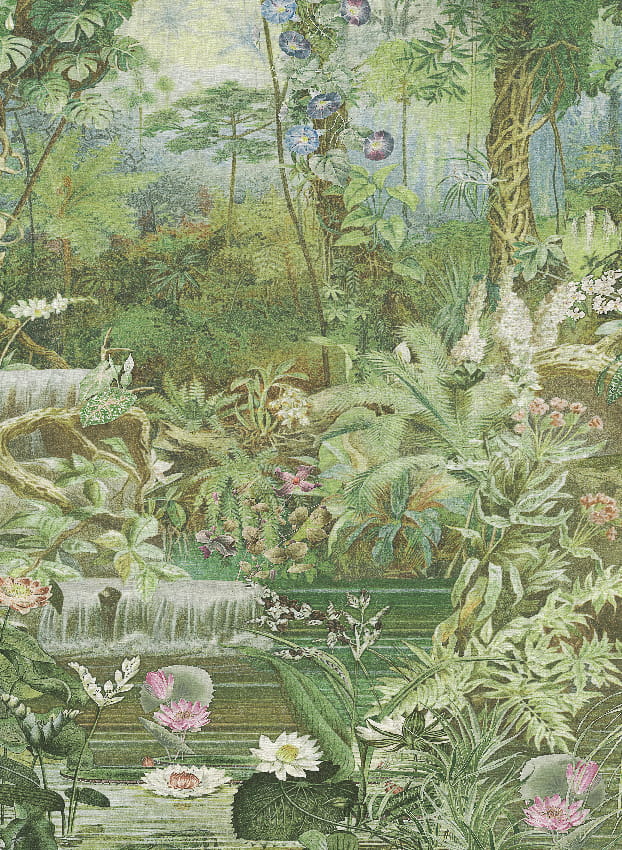 Wandbild Coari - Green Panel 4