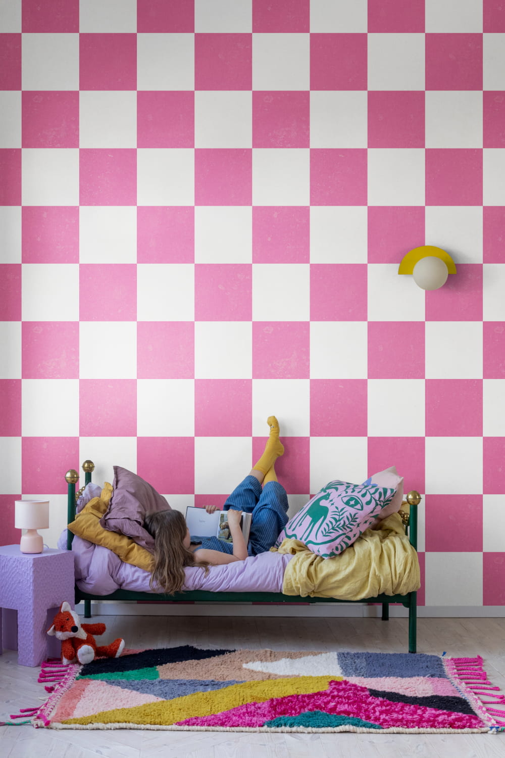 Wandbild Chess - Pink