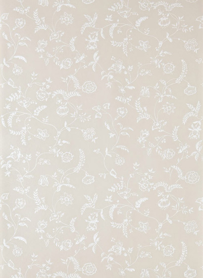 Tapete Uppark - Skimming Stone/ All White