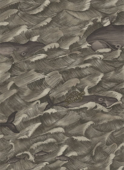 Tapete Melville - Metallic Charcoal