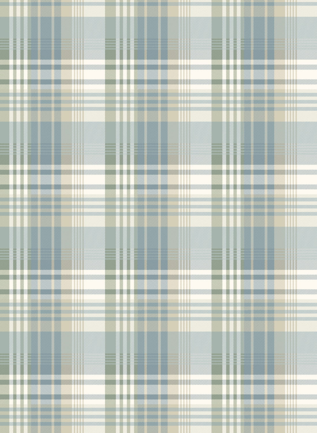 Tapete Mulberry Ancient Tartan - Aqua