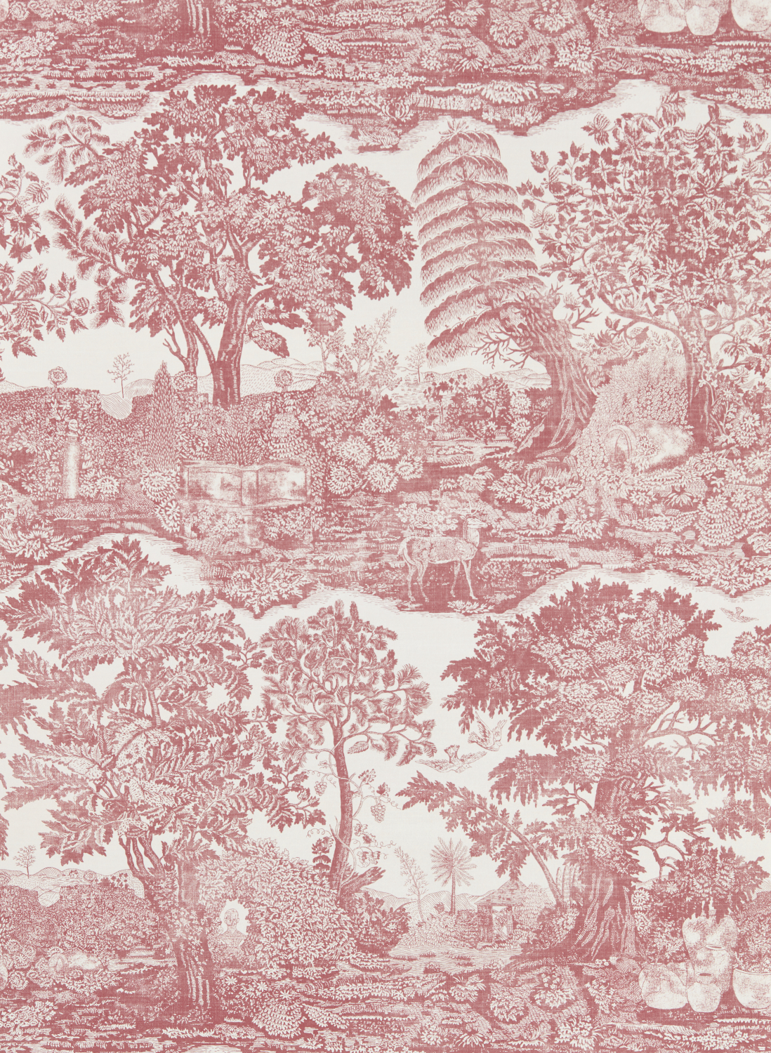 Papier peint Highgrove Toile - Madder Rose