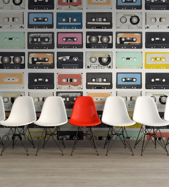 Wandbild Mixed Tape