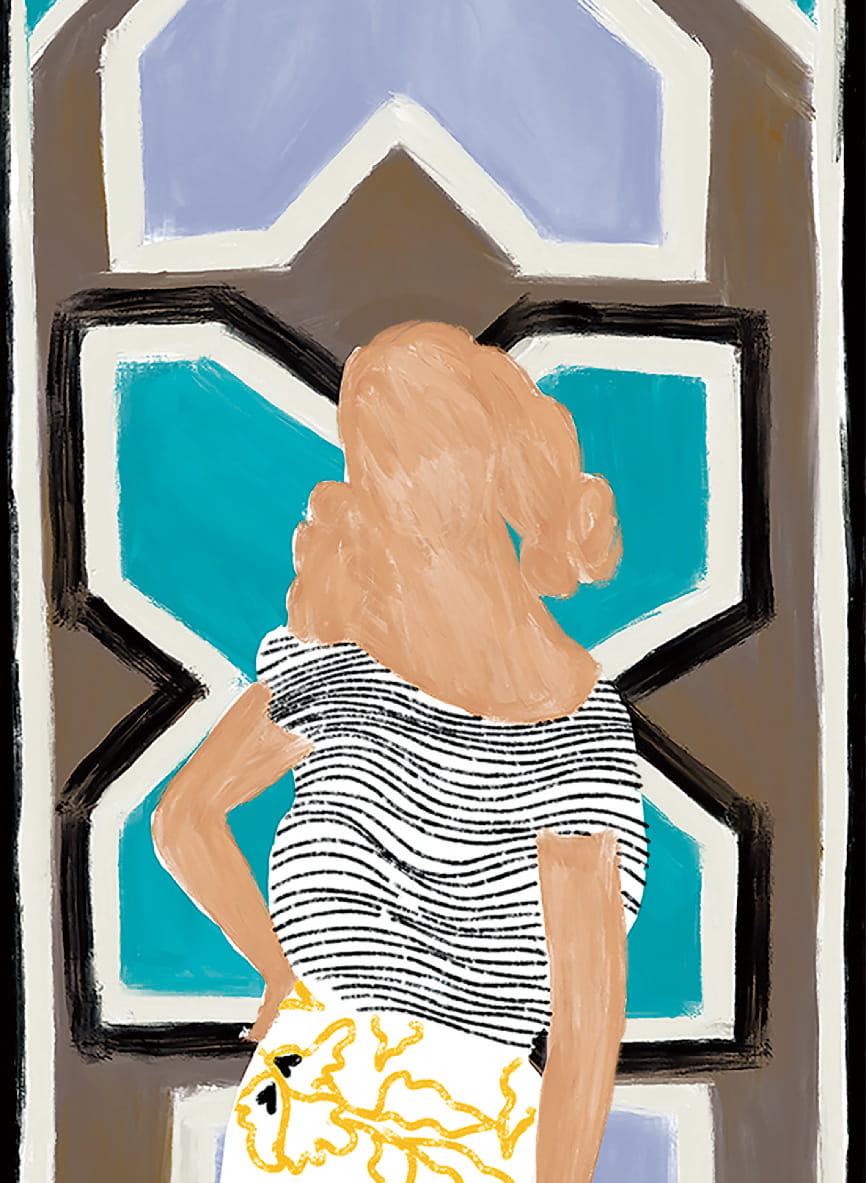 Wandbild Ndebele - Panel 11