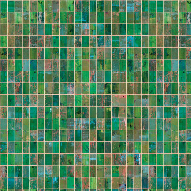 Tapete Waste Tiles - green