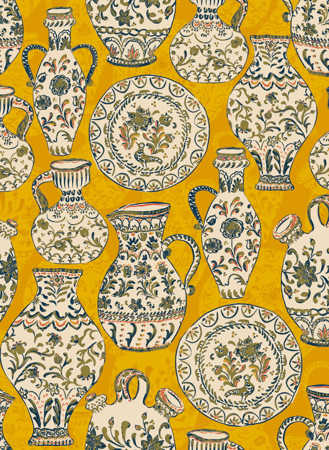 Tapete Fajalauzas - Yellow
