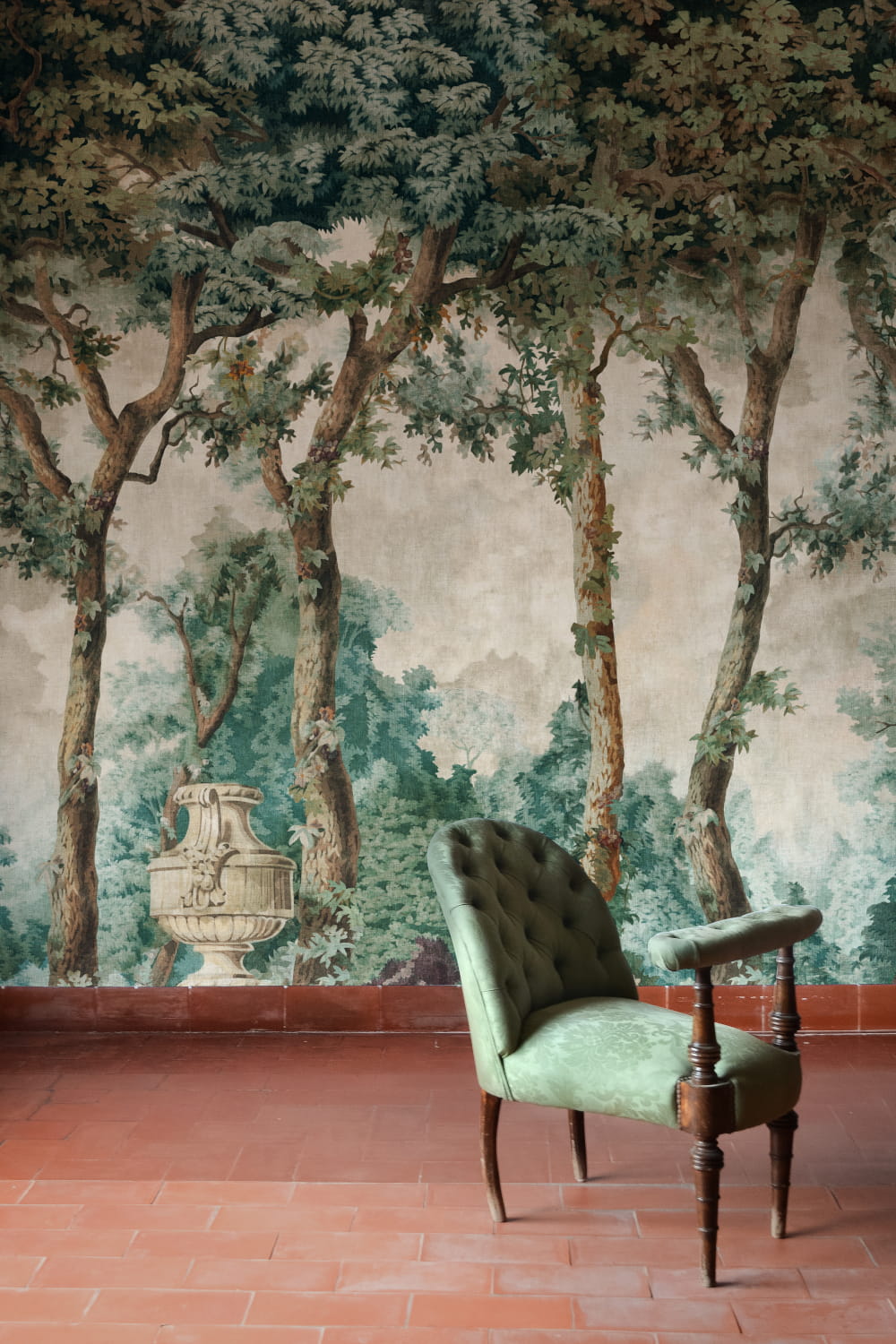 Wandbild Byron Poem - green