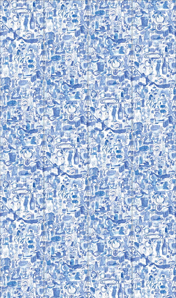 Wandbild I'm Blue - 04 Drops