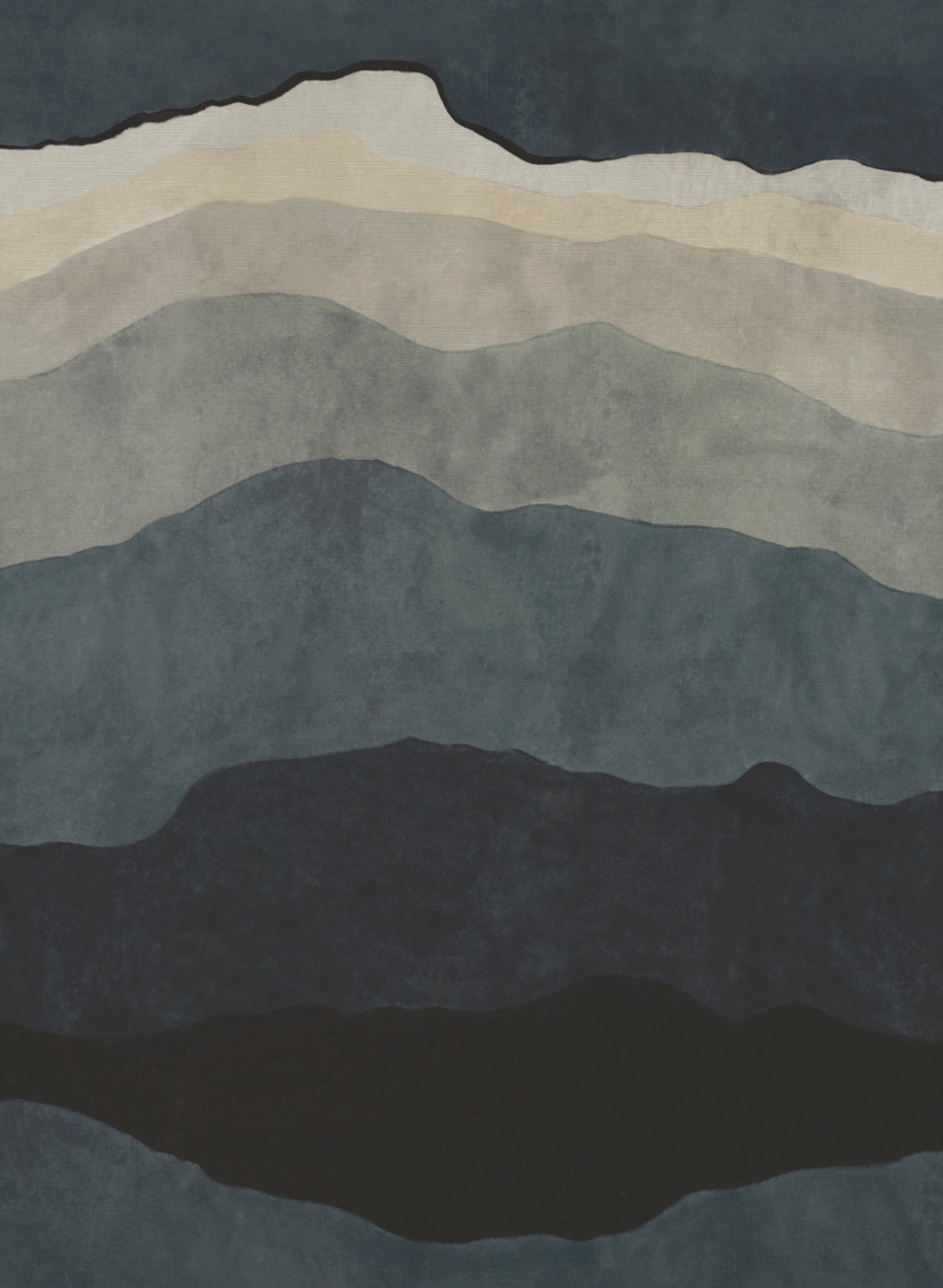 Wandbild Sedimentary - Midnight