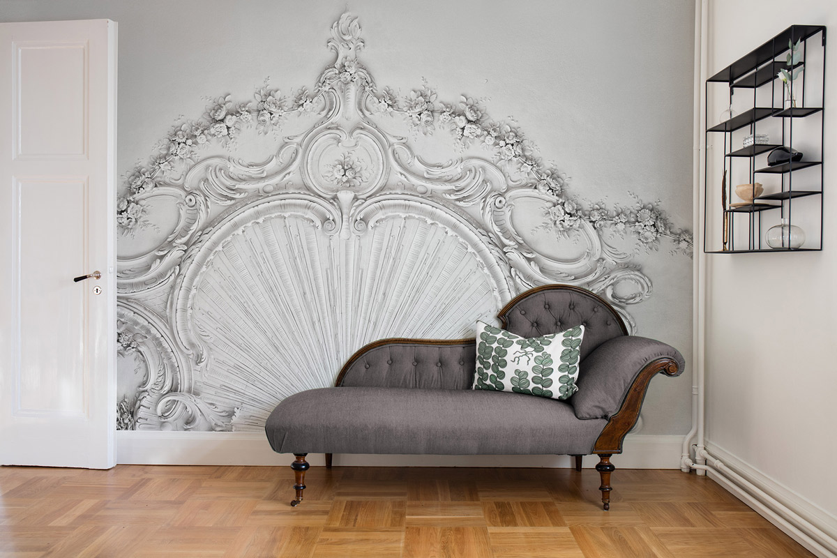 Wandbild Stucco Gloria - Offwhite