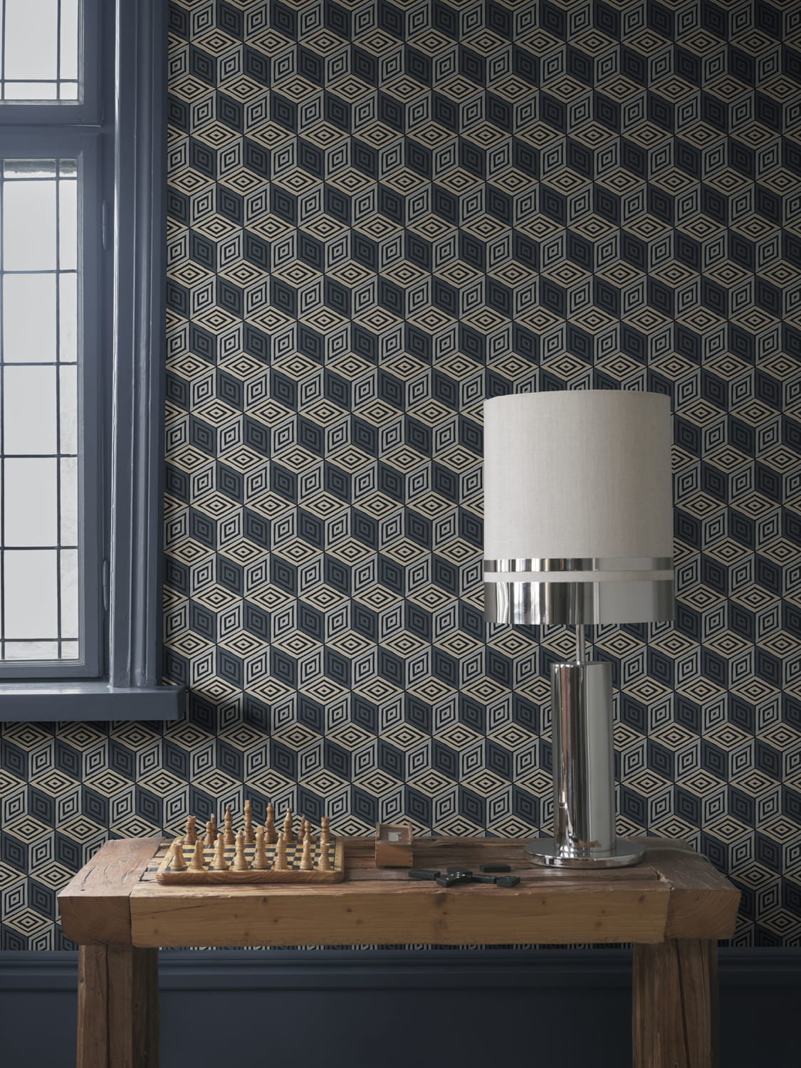 Wandbild Chiara - Dark Blue