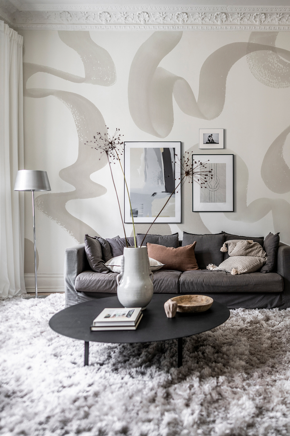 Wandbild Waves - Beige