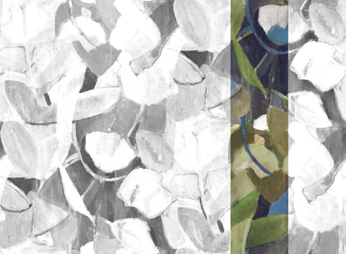 Wandbild Siwa - Blue Green Panel 5