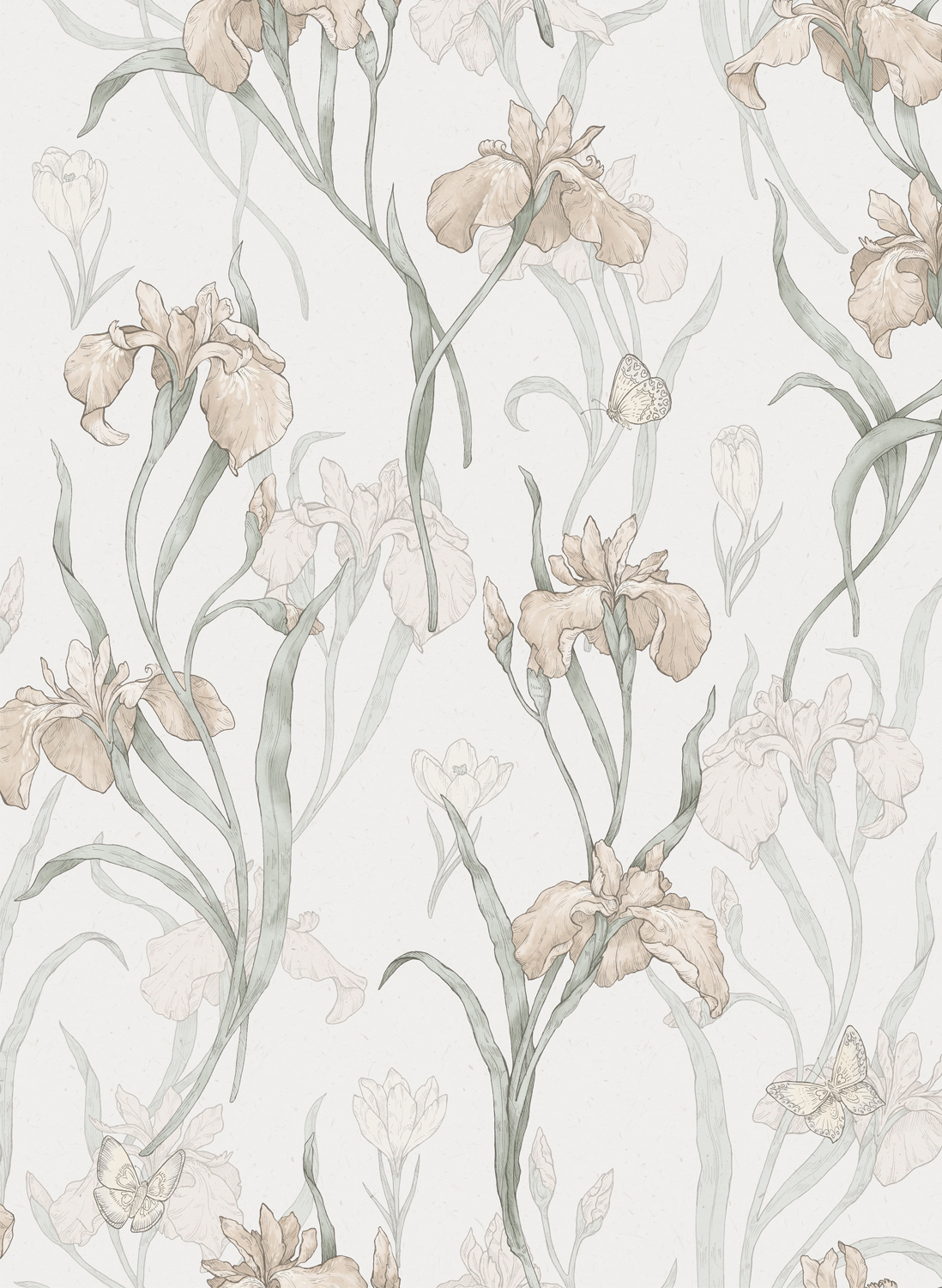 Tapete Iris - Powder Pink