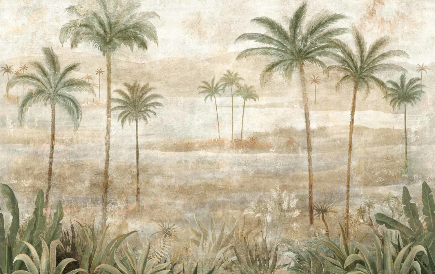 Wandbild Draa Palms Bamboo - Leaves