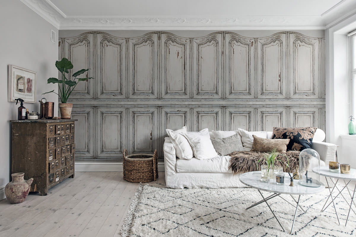 Wandbild Parisian Panels - All White