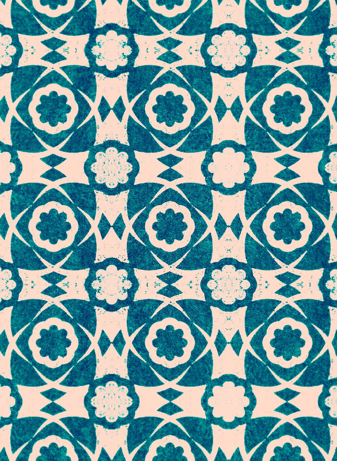 Tapete Aegean Tiles - Red