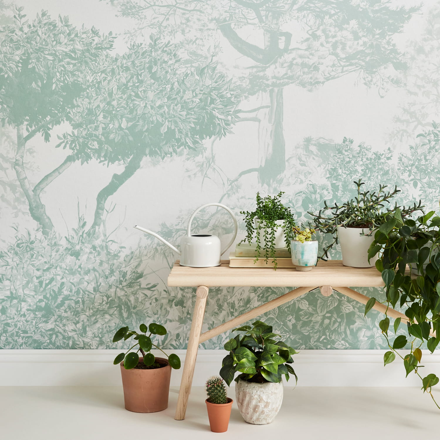 Wandbild Hua Trees - Dusty Green