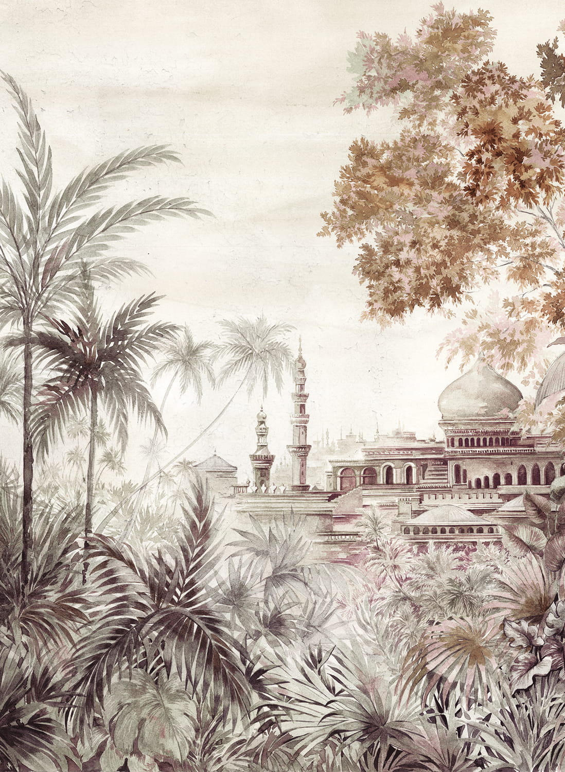 Wandbild Taj Mahal - Rose
