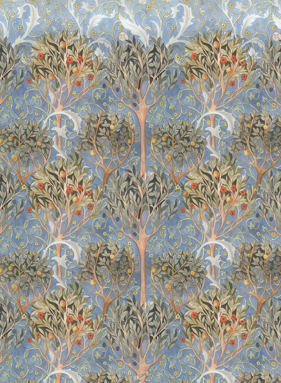 Tapete Earthly Paradise - Celestial Blue