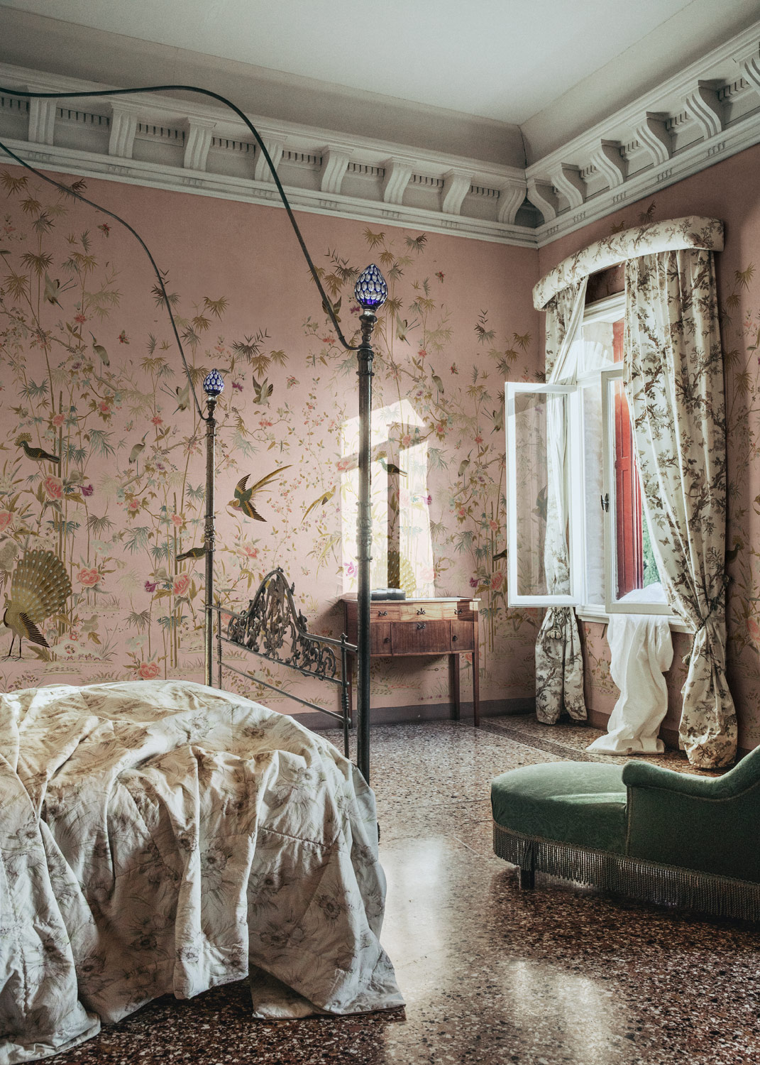 Wandbild Chinoiserie Garden - Pink