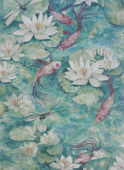 Tapete Water Lily - Jade