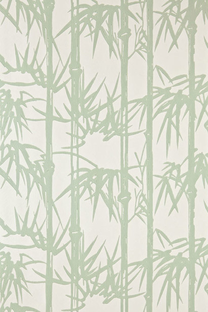 Tapete Bamboo - Breakfast Room Green/ White Tie