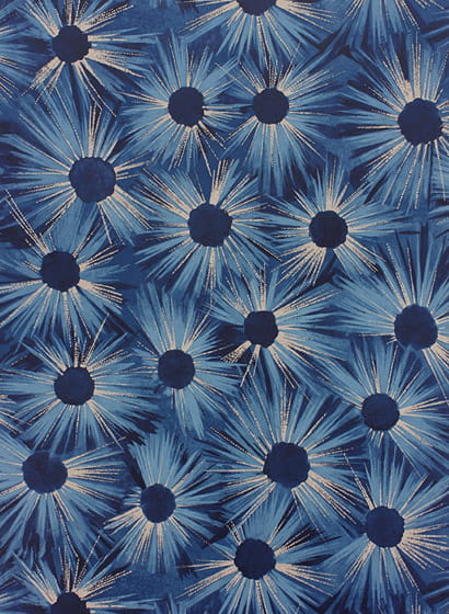Tapete Estella - Midnight Blue/ Gilver