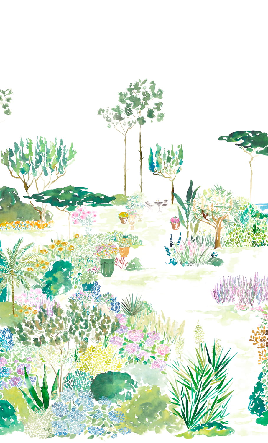 Wandbild Jardin de France - Original Panel A
