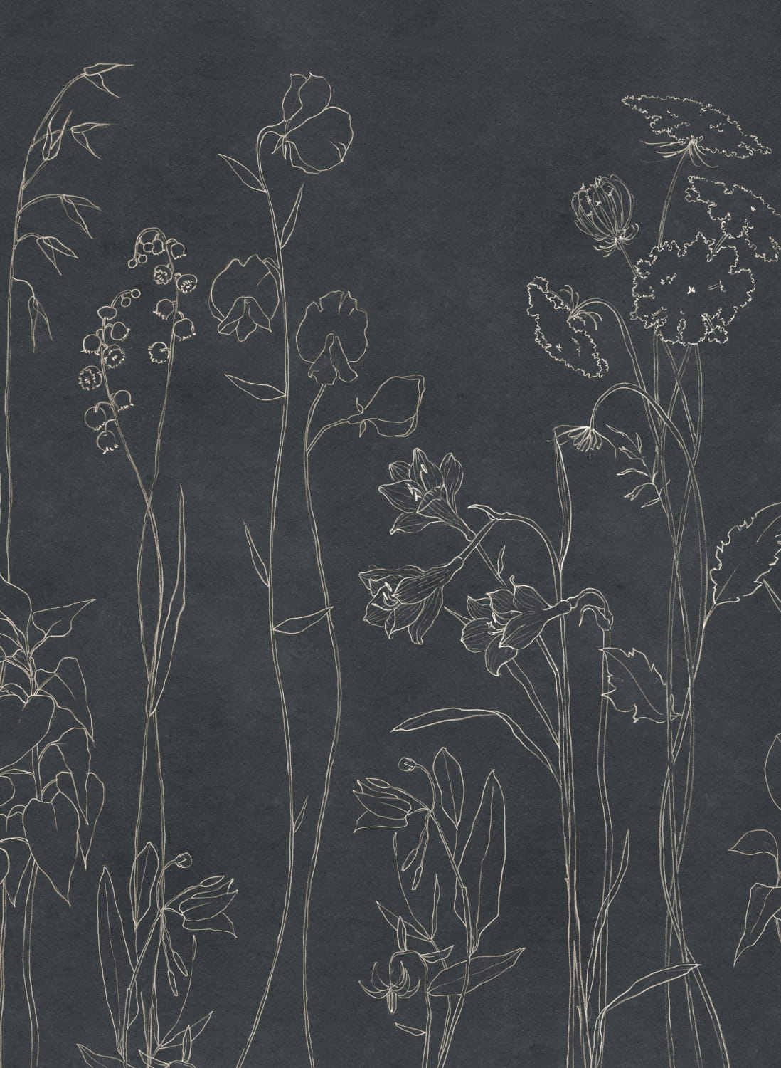 Wandbild Countryside - Black