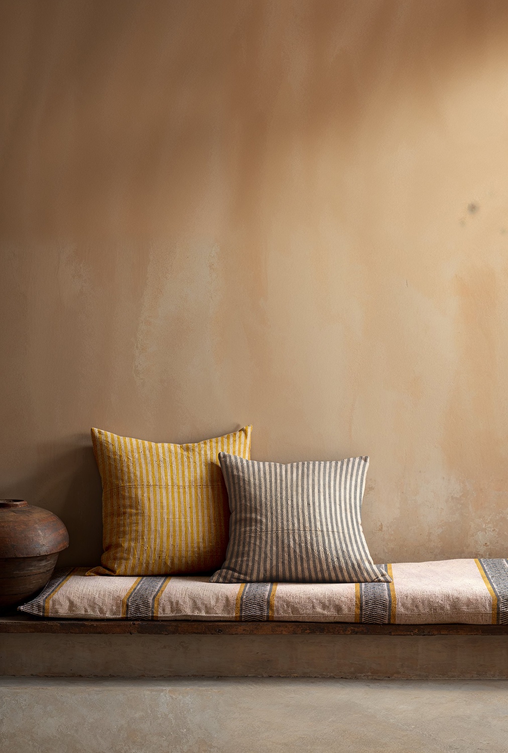 Stoff Animal Stripe - Curry