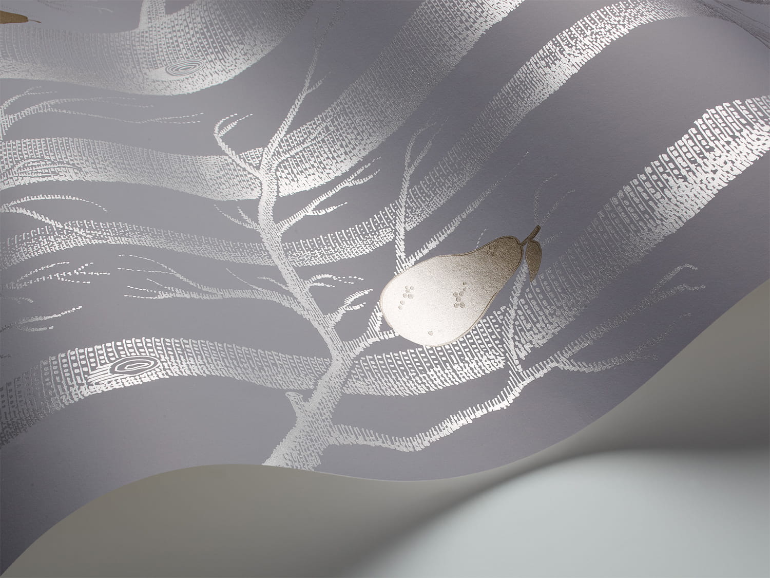Tapete Woods & Pears - slate/ silver/ bronze