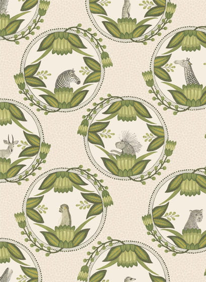Tapete Ardmore Cameos - Grey/ Green