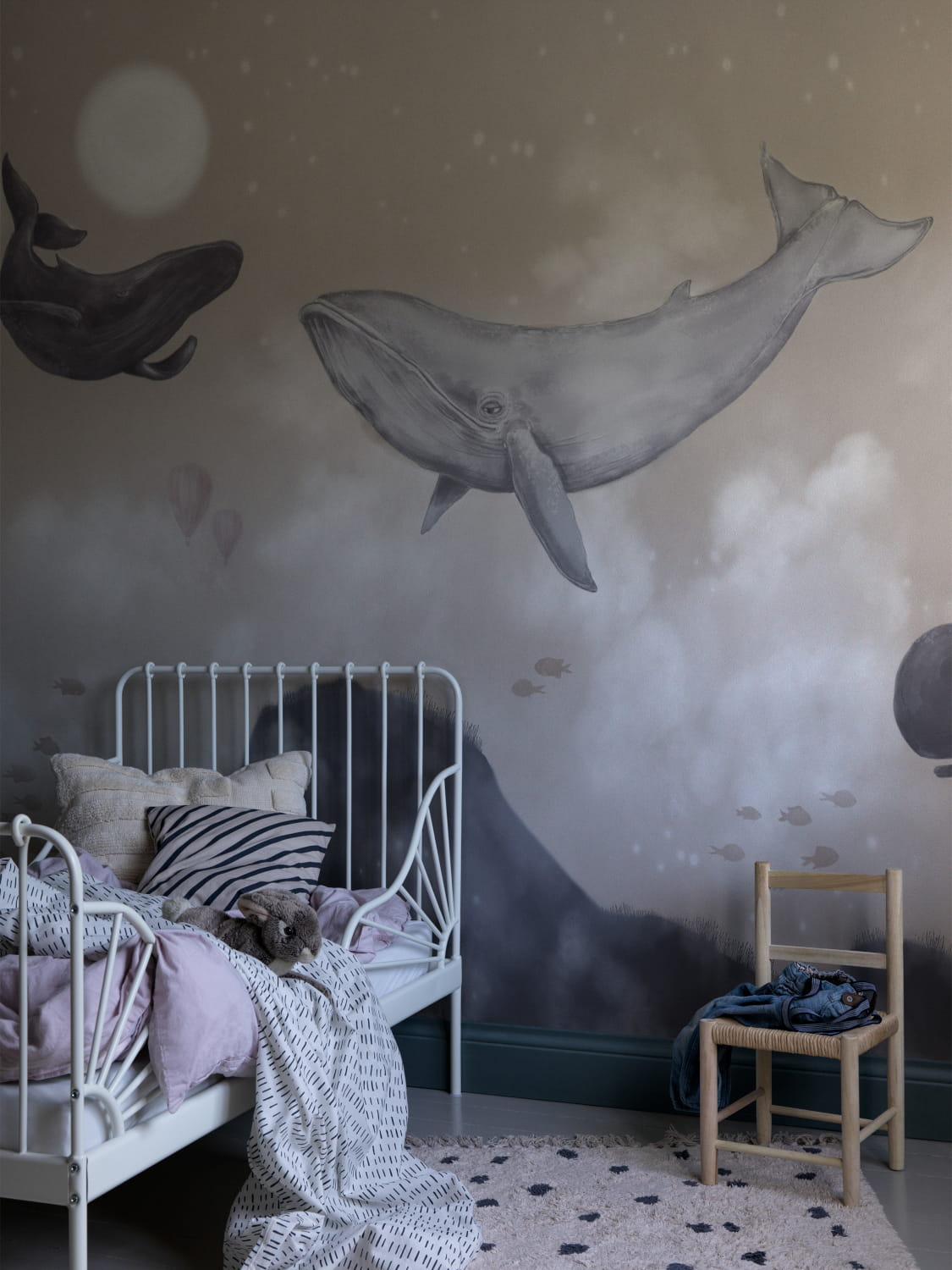 Mural Whales in the Sky - 9456W