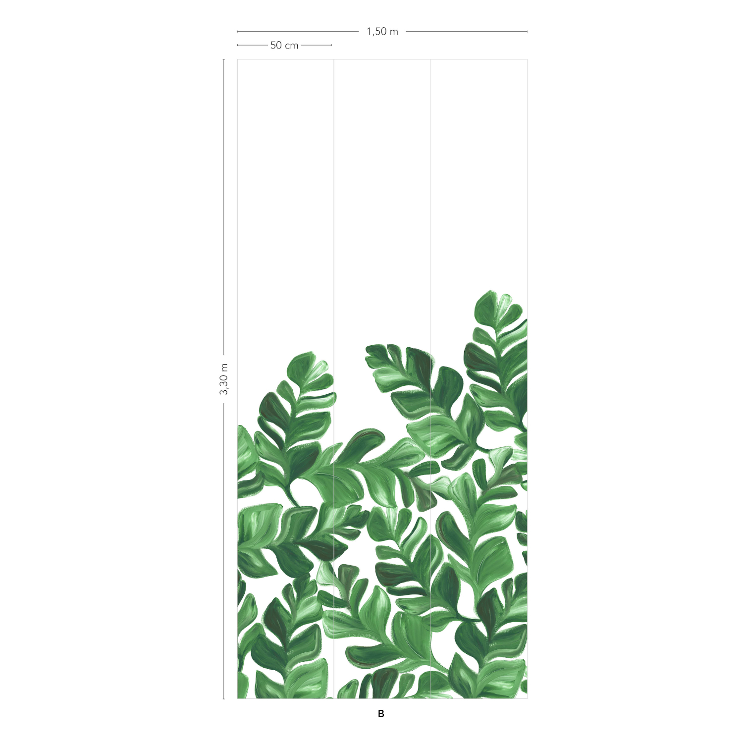 Wandbild Pacifico XL Vert - Bahnen 4/5/6