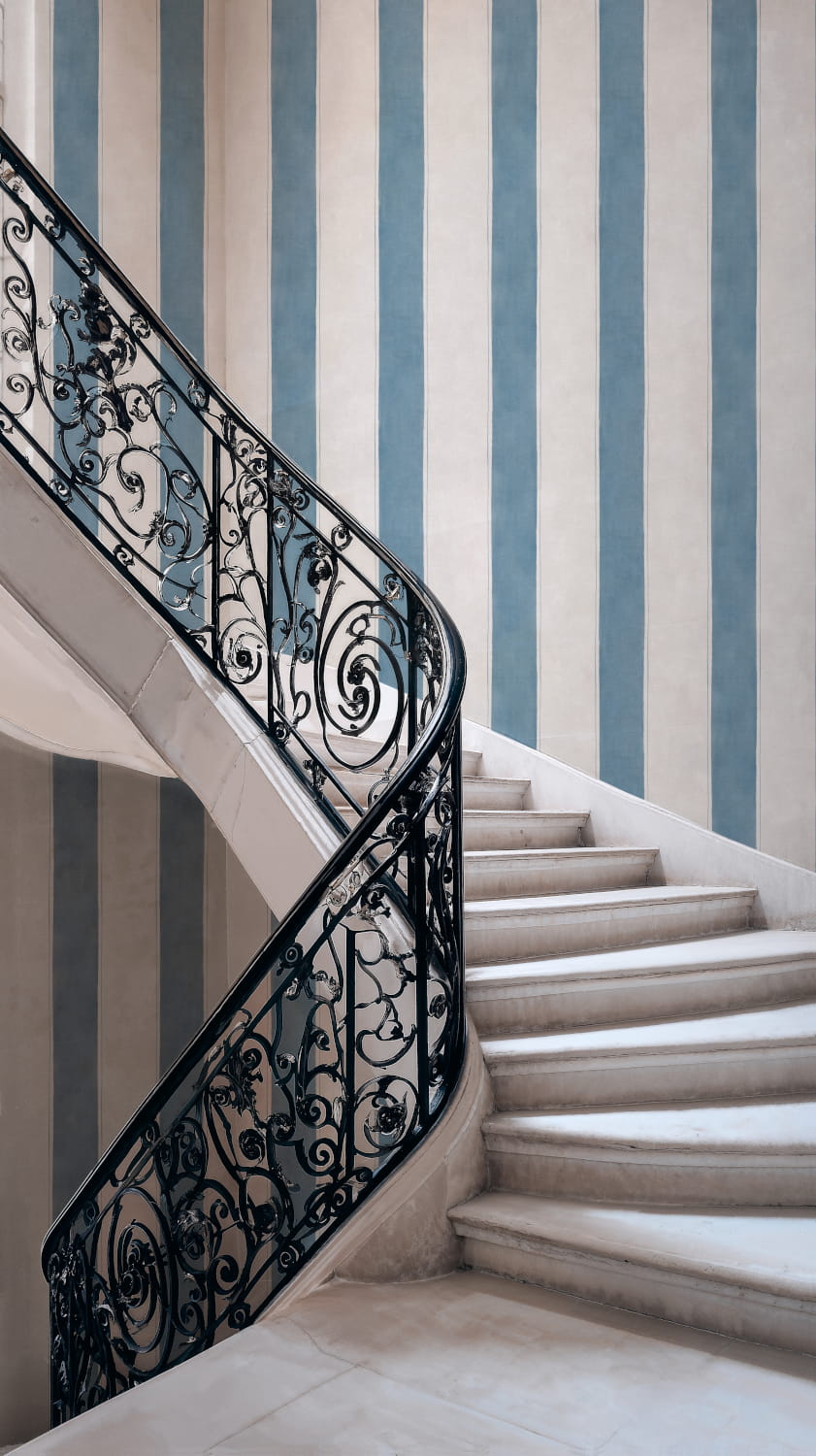 Tapete Florentine Stripe - Sapphire