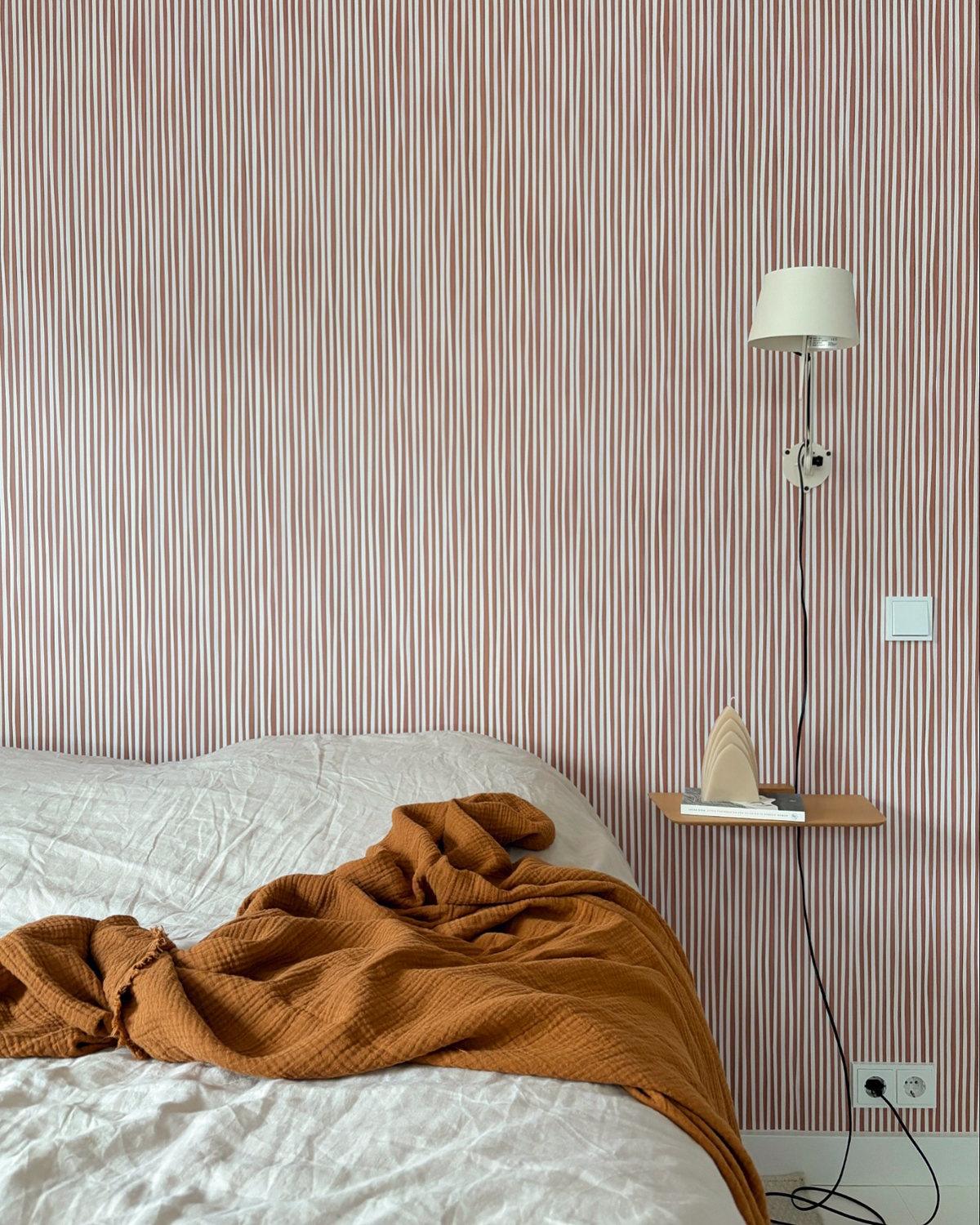 Tapete Stripes / Strepen - Caramel / Karamel