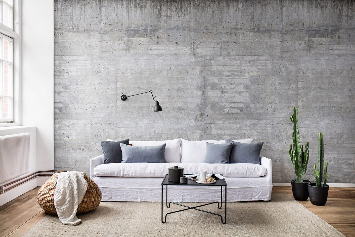 Wandbild Wooden Concrete