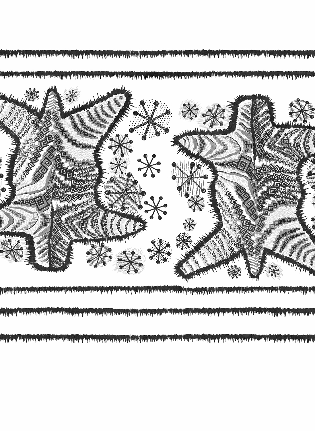 Wandbild Zebra Skin - Graphic
