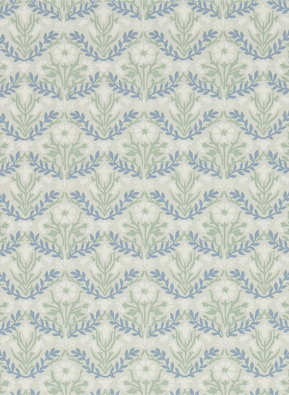 Tapete Morris Bellflowers - Grey/ Fennel