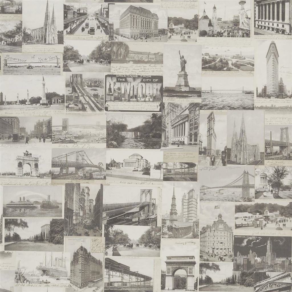 Tapete New York Postcard - Stone