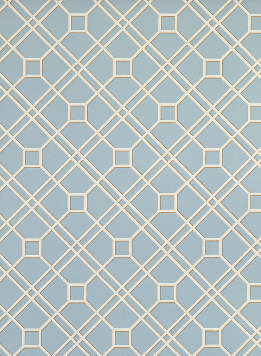 Tapete Langdale Trellis - Soft Blue