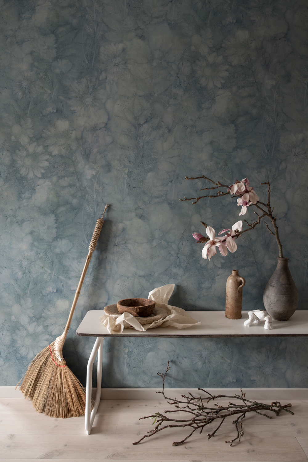 Wandbild Monica - Misty Blue