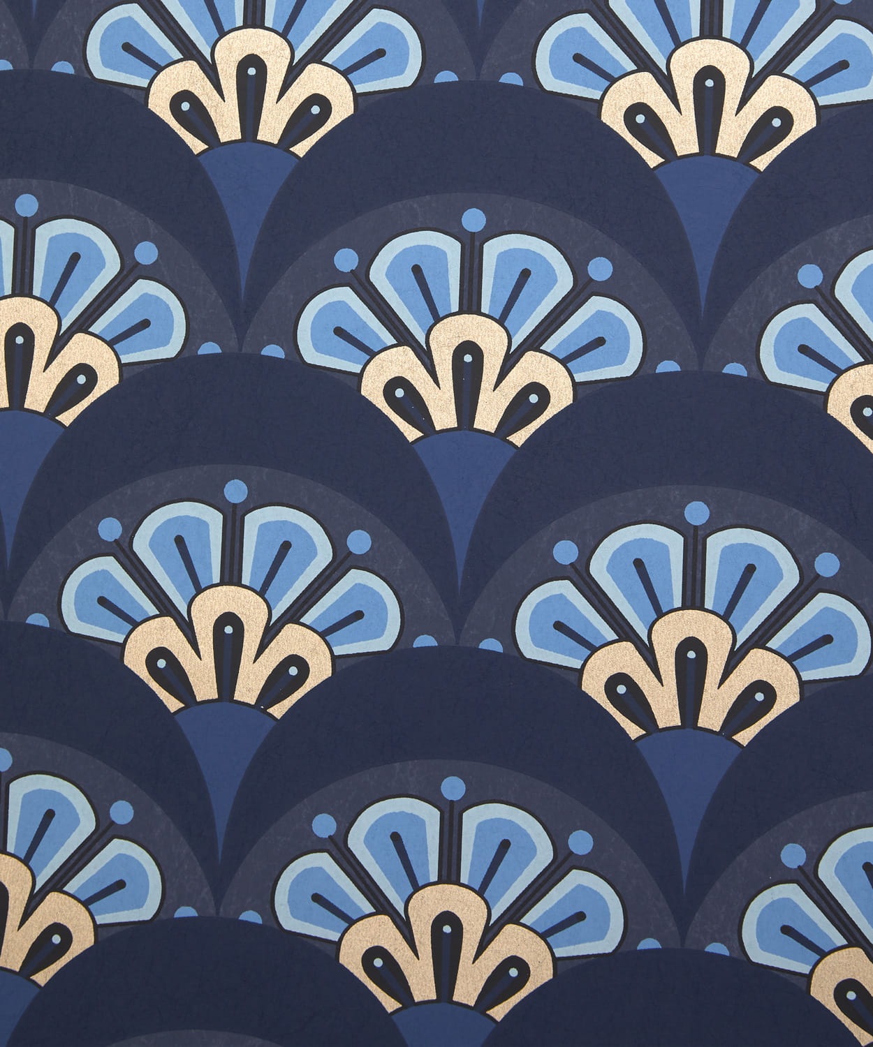 Tapete Deco Scallop - Lapis