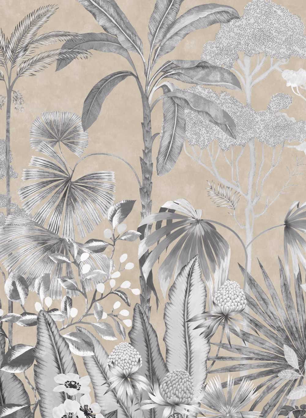 Wandbild Floreana - Gilt/ Black Earth/ Tranquility
