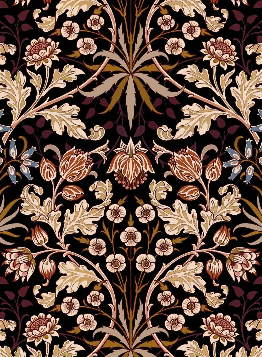 Wallpaper Hyacinth - Black
