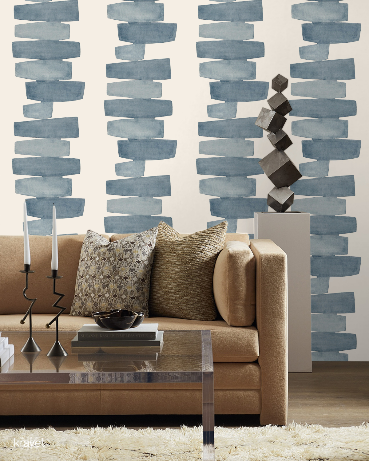 Tapete Stacked - Slate